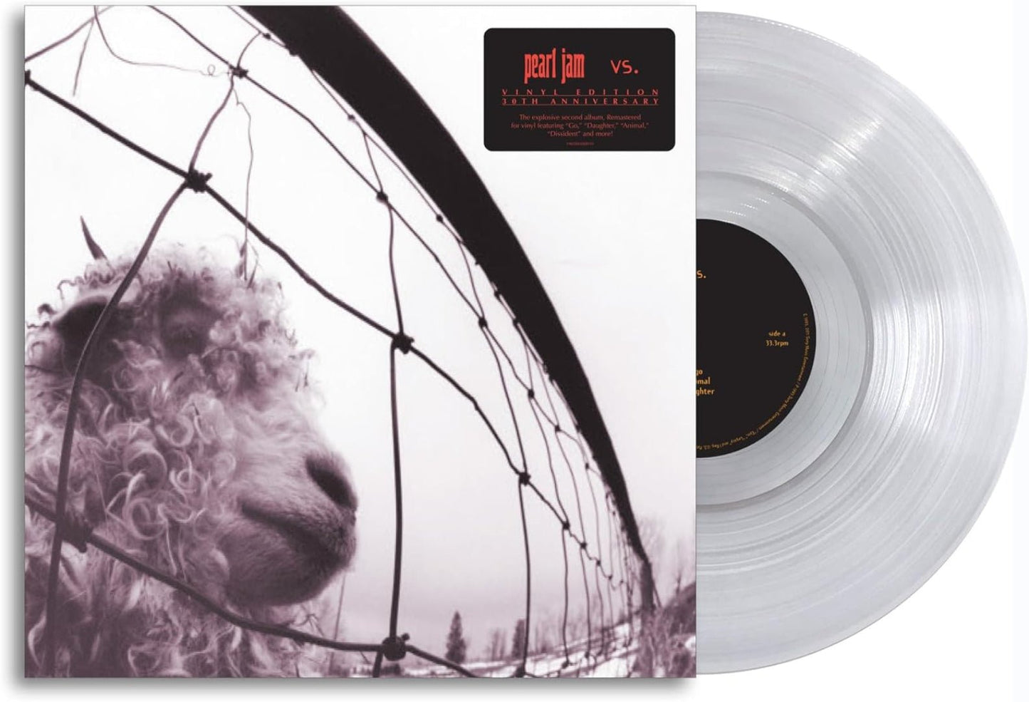 Pearl Jam - Vs LP Clear Vinyl - 2 - LP - Orchard Records