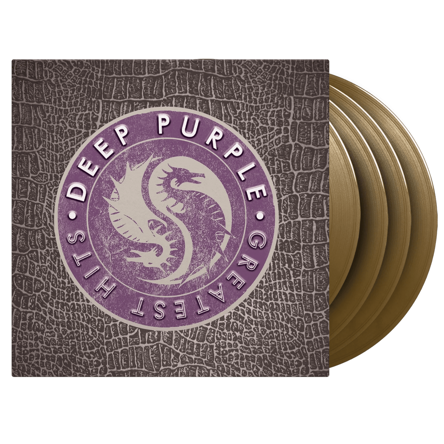 Greatest Hits by Deep Purple on gold vinyl with legendary rock tracks