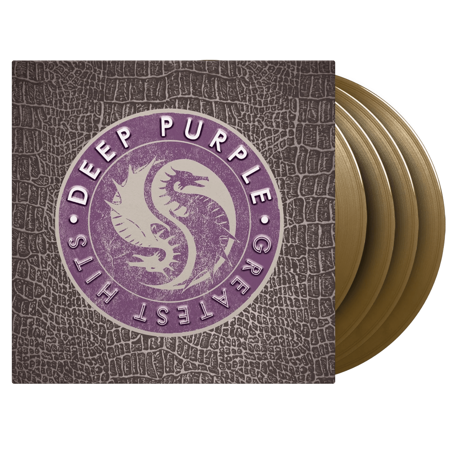 Greatest Hits by Deep Purple on gold vinyl with legendary rock tracks