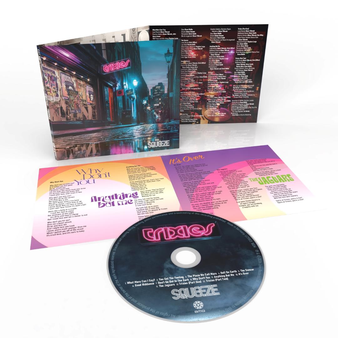 Squeeze Trixies CD – glamorous, dramatic concept album written by Difford & Tilbrook at 16–19