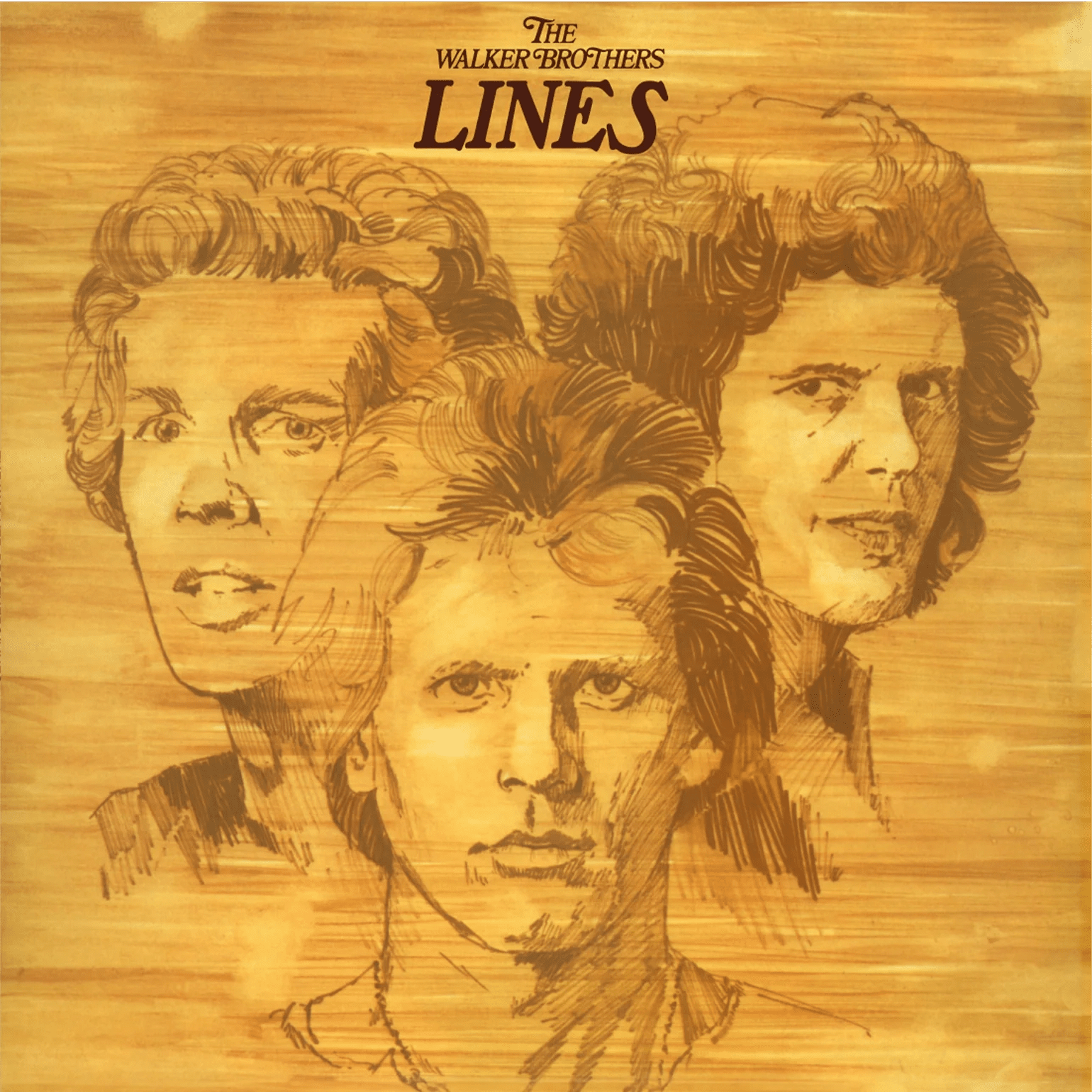 The Walker Brothers Lines 50th anniversary gold vinyl reissue with insert