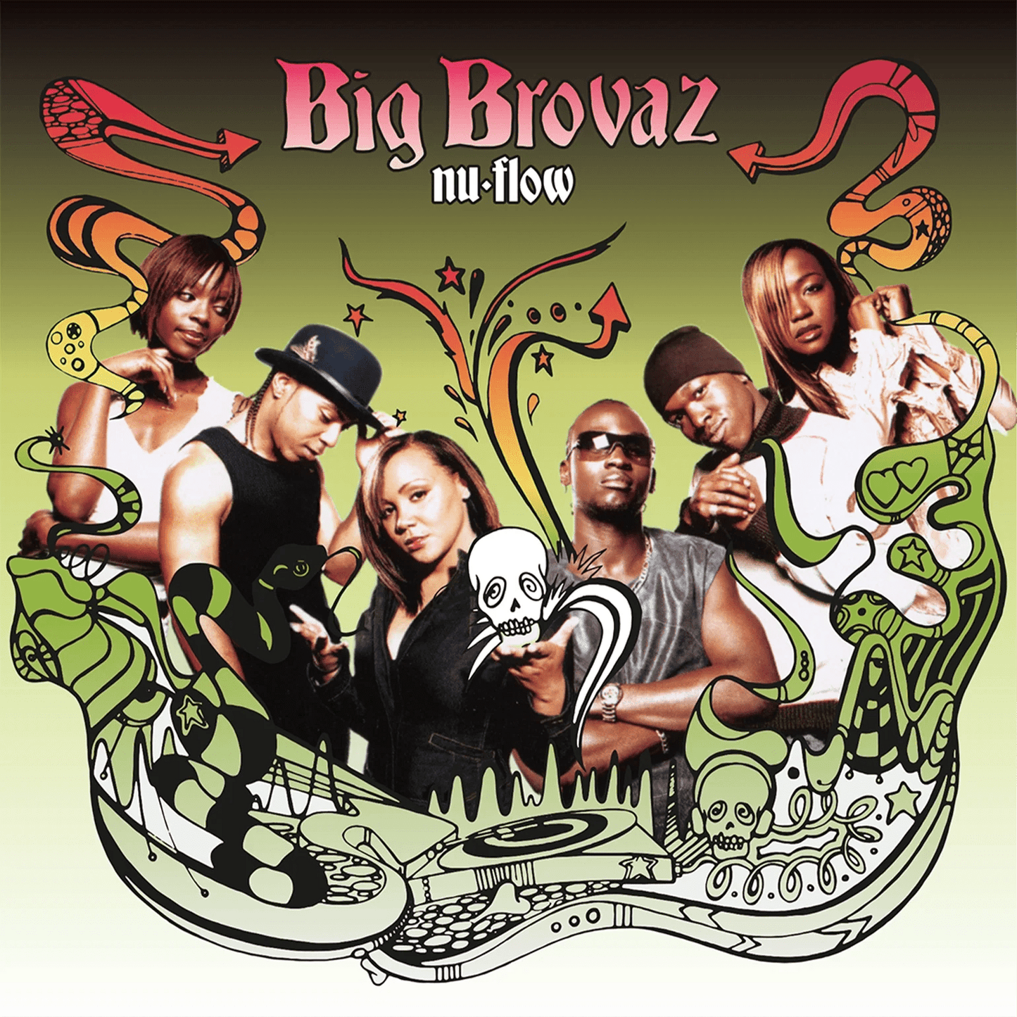 Big Brovaz Nu Flow debut album vinyl edition in limited translucent green with bonus and hidden tracks.