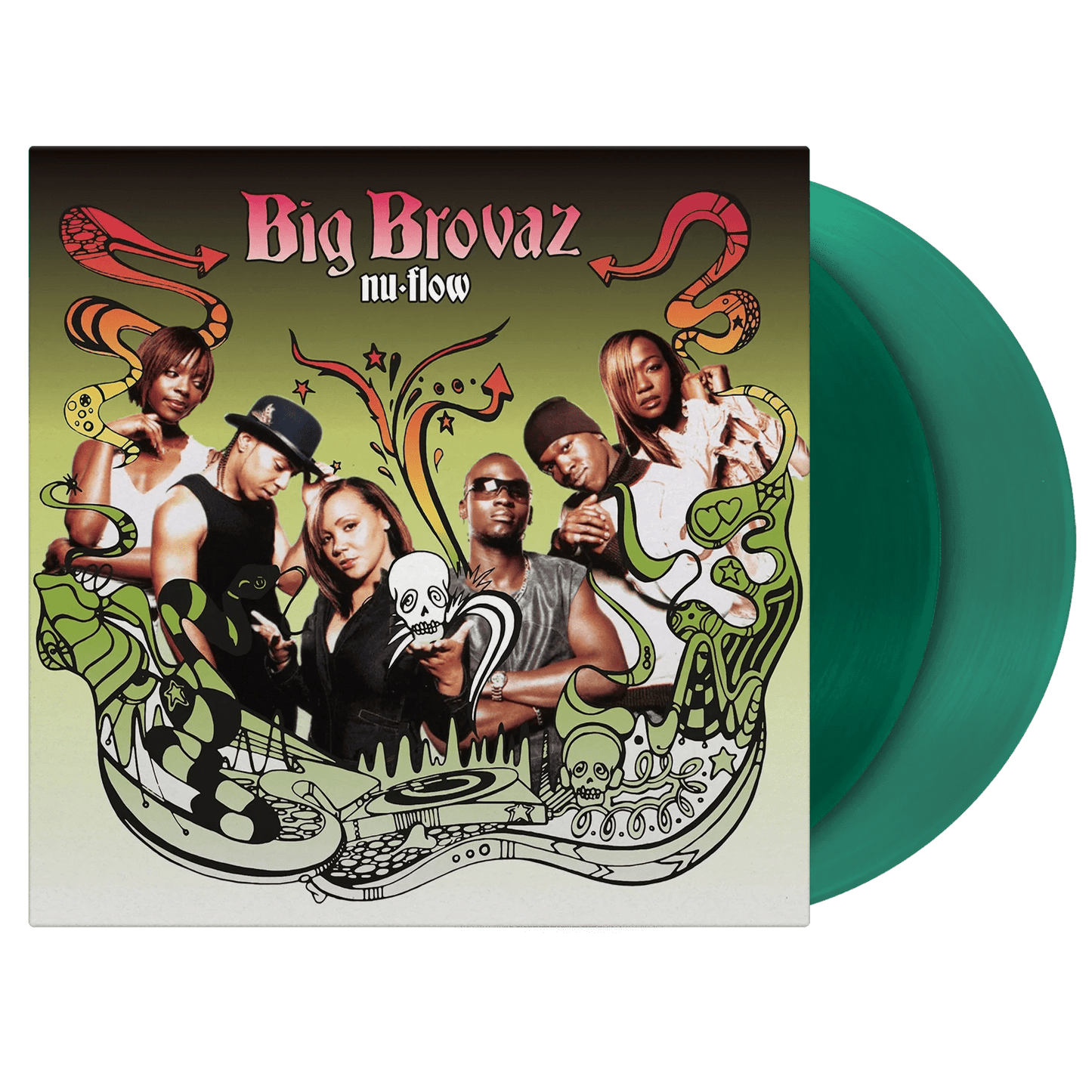 Limited green vinyl of Big Brovaz’ Nu Flow featuring UK R&B hits and classic early 2000s hip-hop vibes.