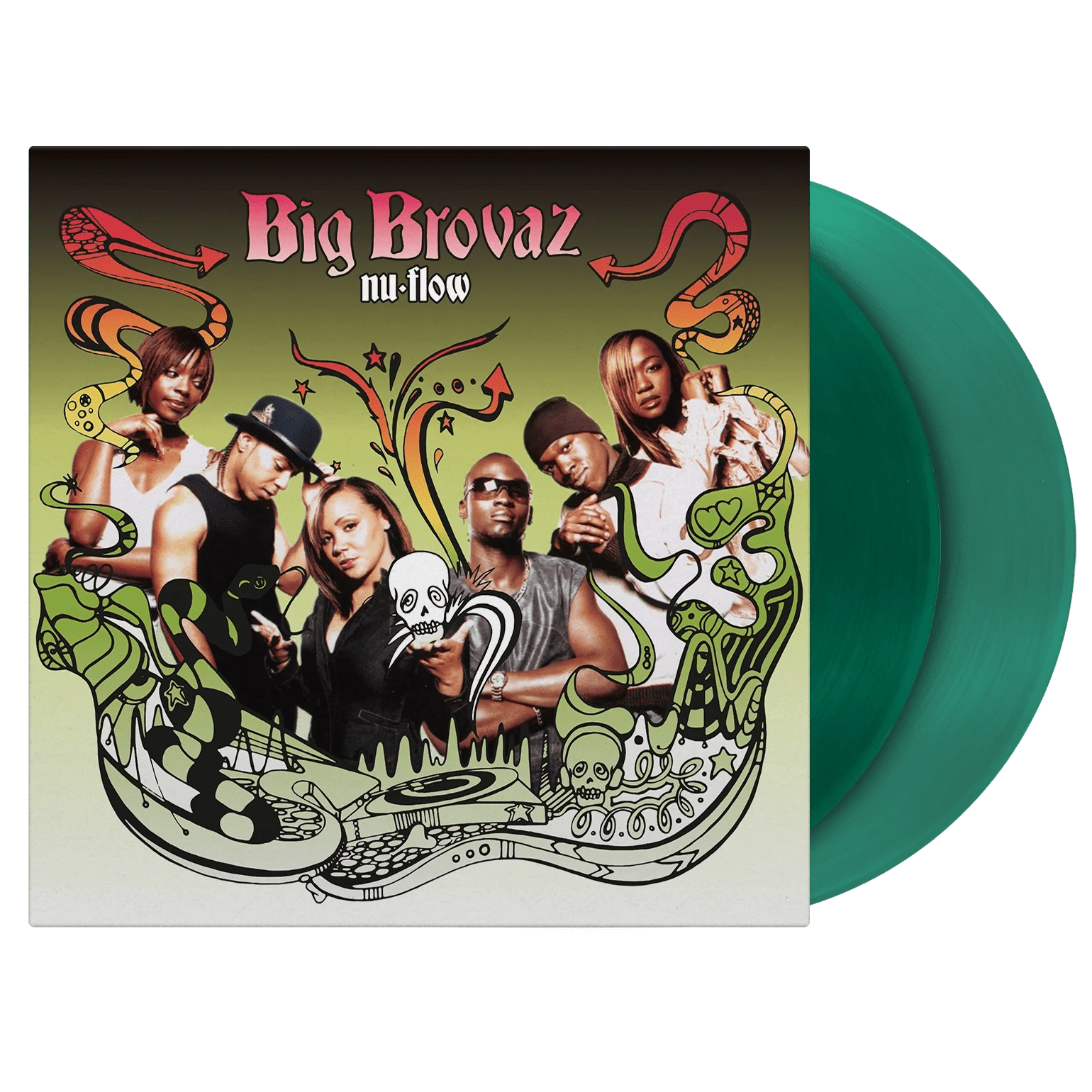 Limited green vinyl of Big Brovaz’ Nu Flow featuring UK R&B hits and classic early 2000s hip-hop vibes.