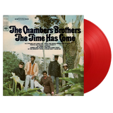 Front cover of The Chambers Brothers’ iconic album The Time Has Come with vintage 1960s design.