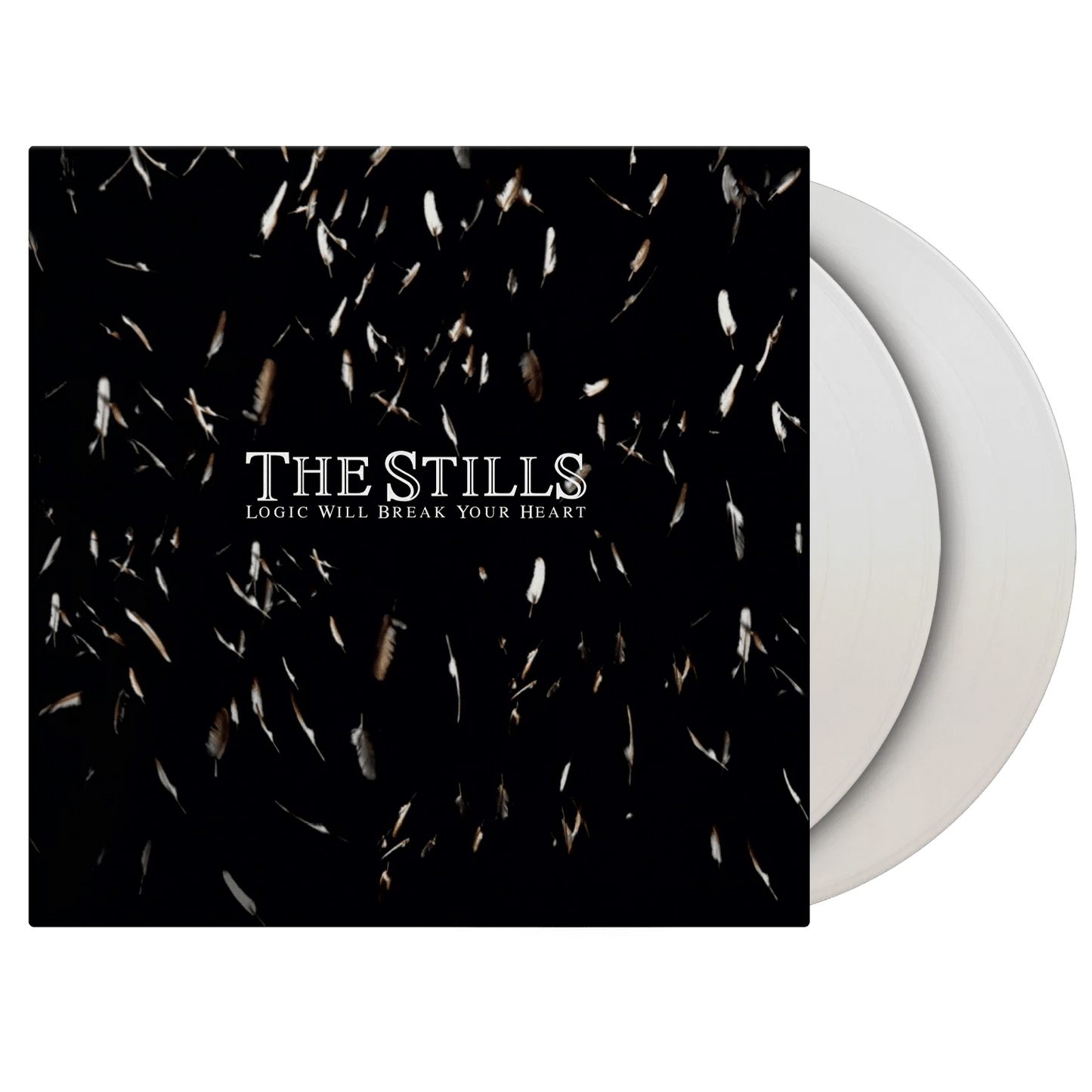 Front cover of Logic Will Break Your Heart by The Stills on white vinyl.