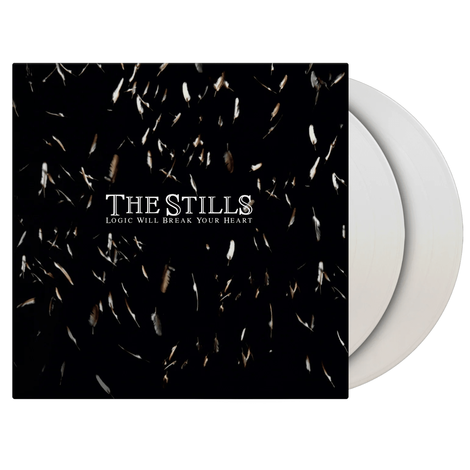 Front cover of Logic Will Break Your Heart by The Stills on white vinyl.