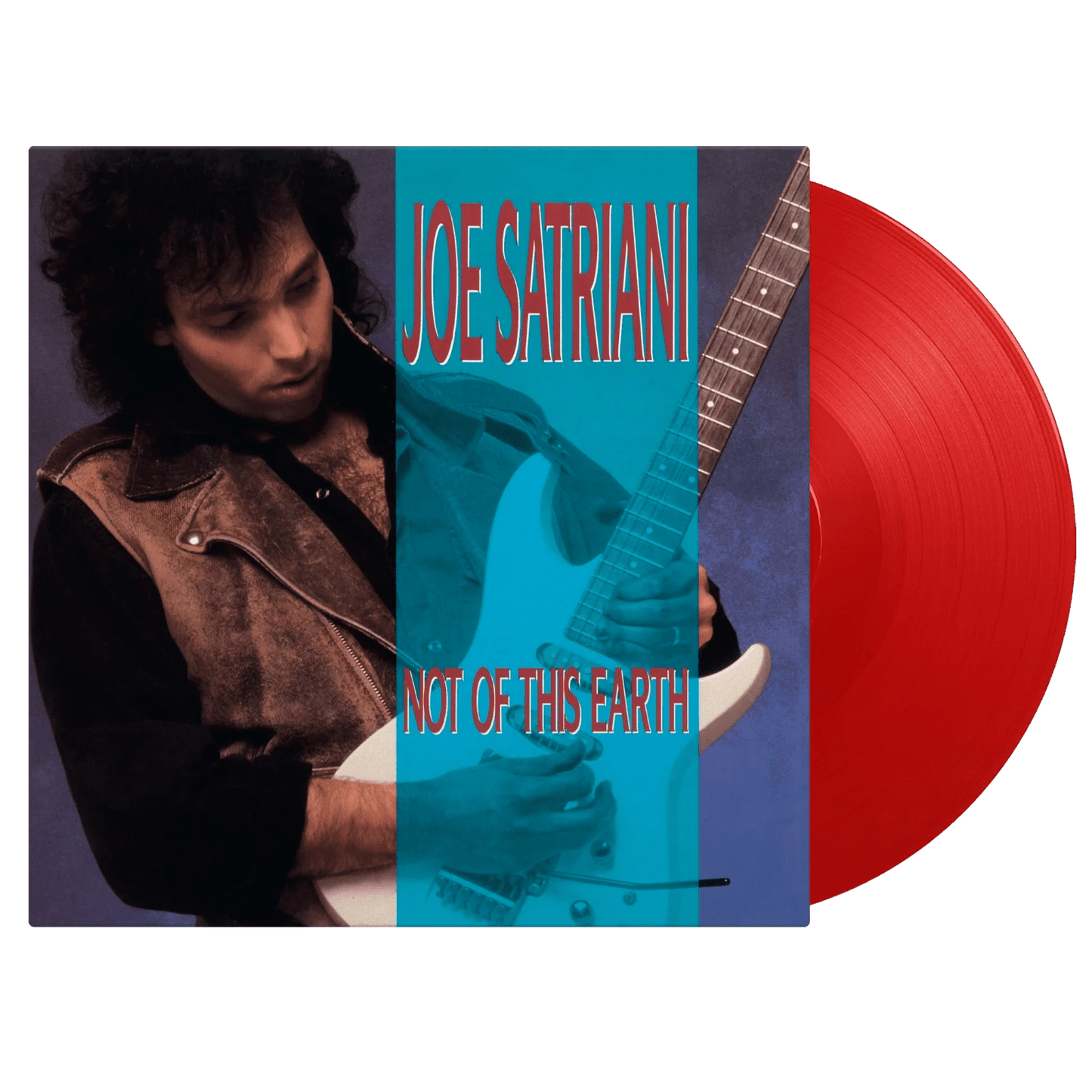 Limited red vinyl copy of Joe Satriani’s instrumental debut album in anniversary packaging. 