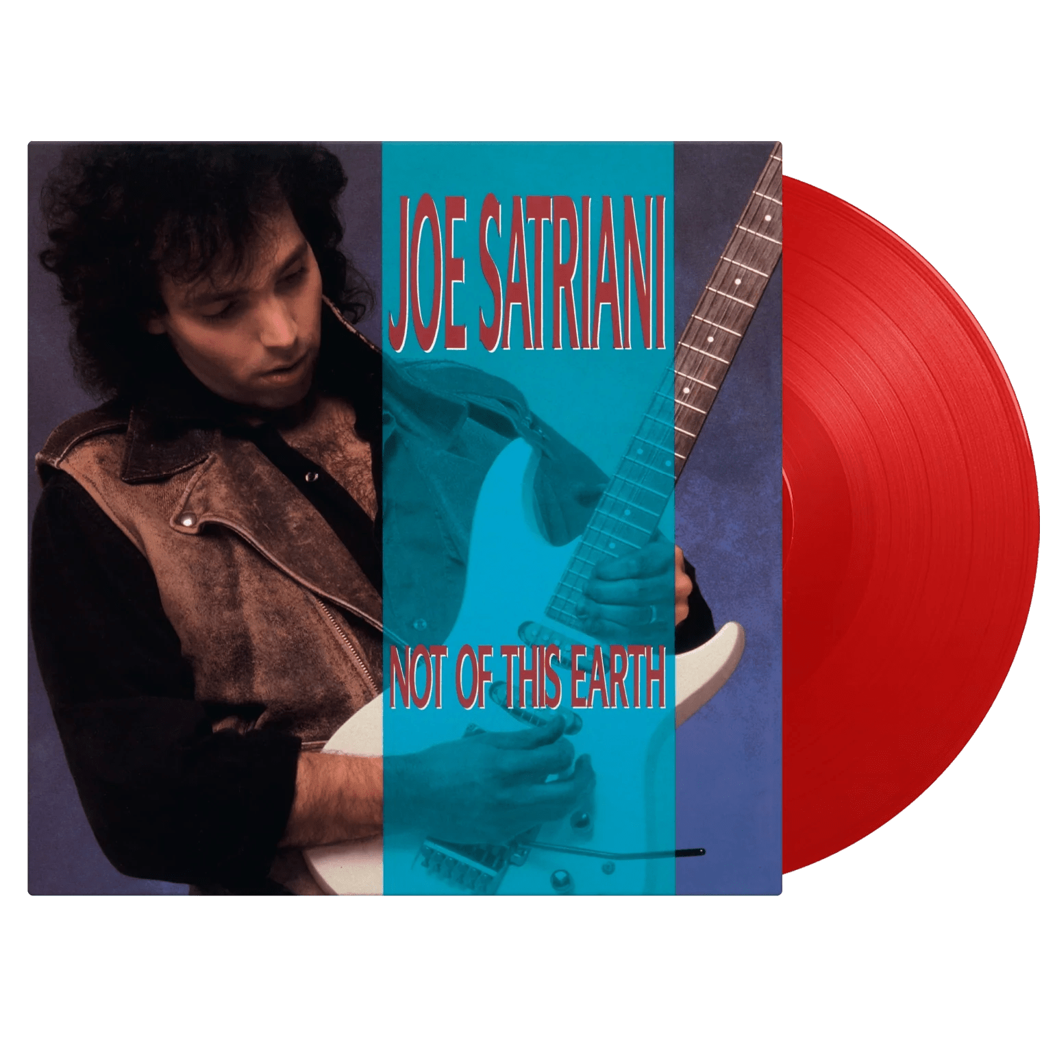 Limited red vinyl copy of Joe Satriani’s instrumental debut album in anniversary packaging. 