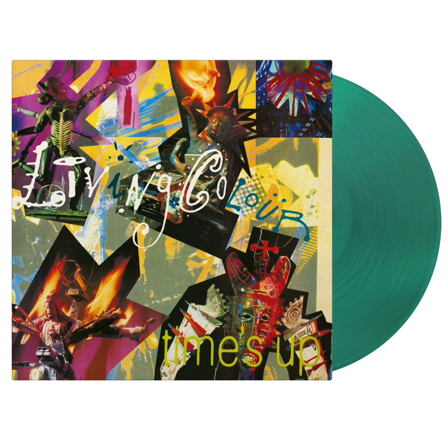 Translucent green vinyl pressing of Living Colour’s genre-blending album Time’s Up. 