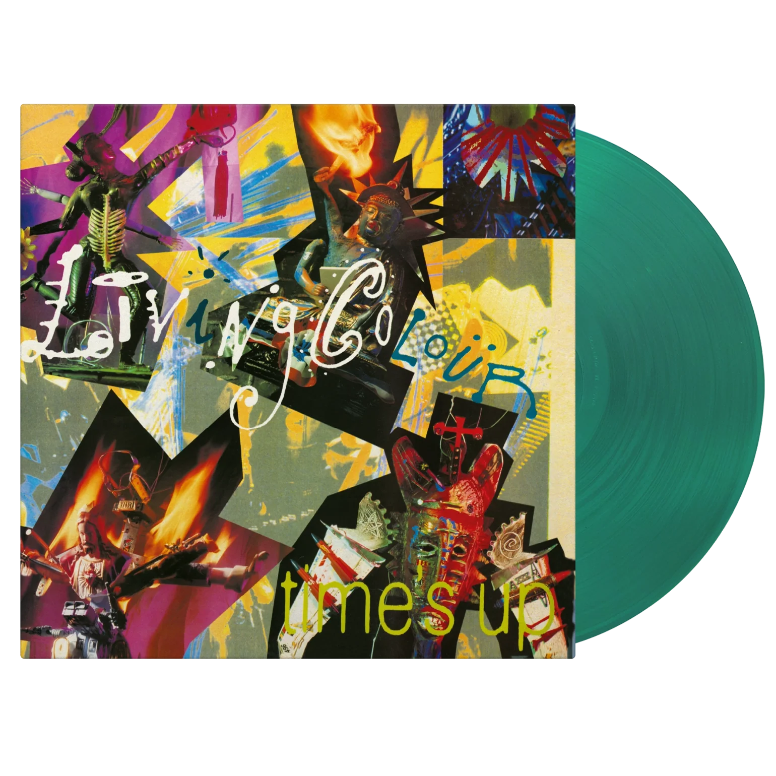 Translucent green vinyl pressing of Living Colour’s genre-blending album Time’s Up. 
