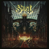 Ghost Meliora LP on orange marbled vinyl with dramatic occult-inspired album artwork