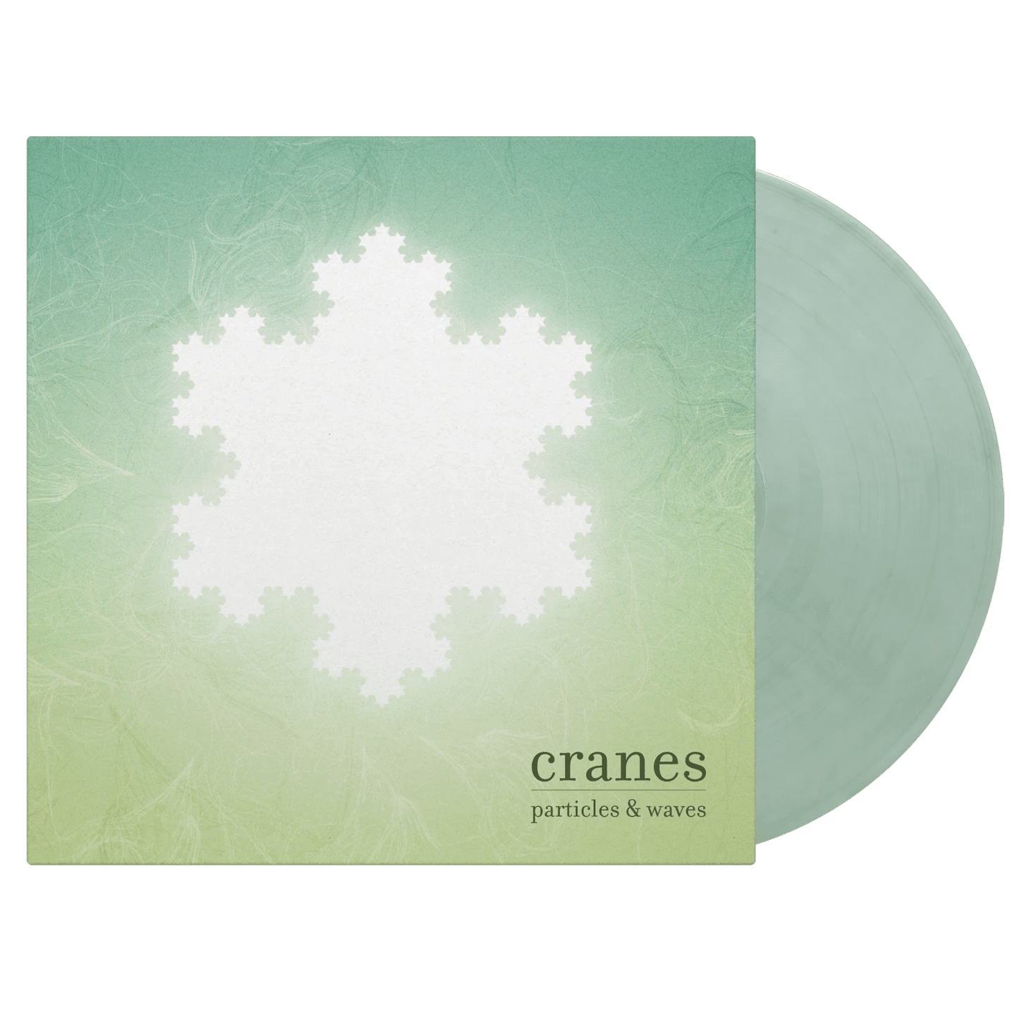 Limited edition Cranes album on striking crystal clear blue & white marbled vinyl.