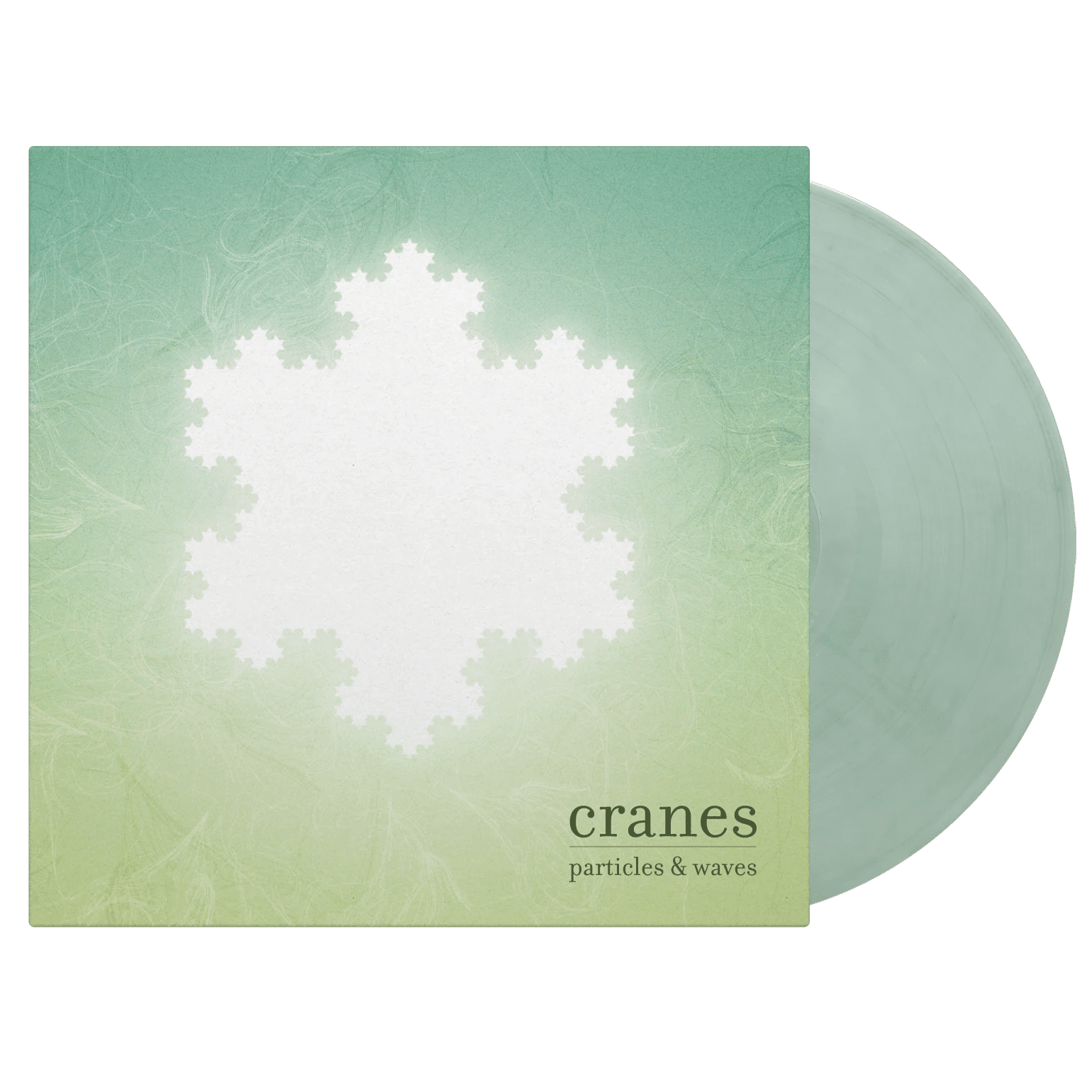 Limited edition Cranes album on striking crystal clear blue & white marbled vinyl.