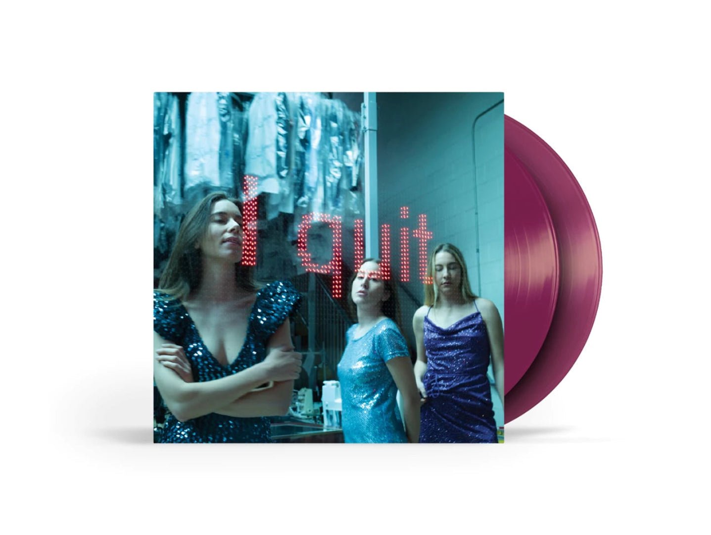 Front cover artwork for HAIM I quit modern indie rock album