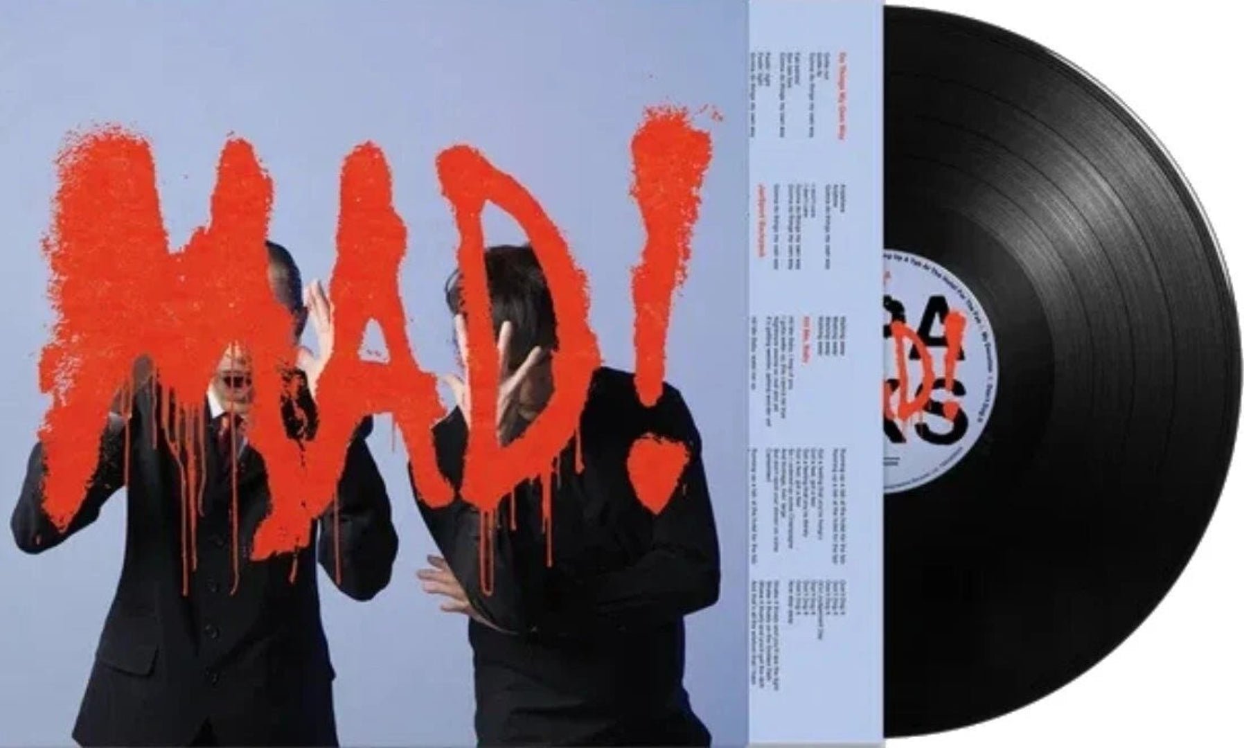 Sparks MAD! LP sleeve Ron and Russell Mael