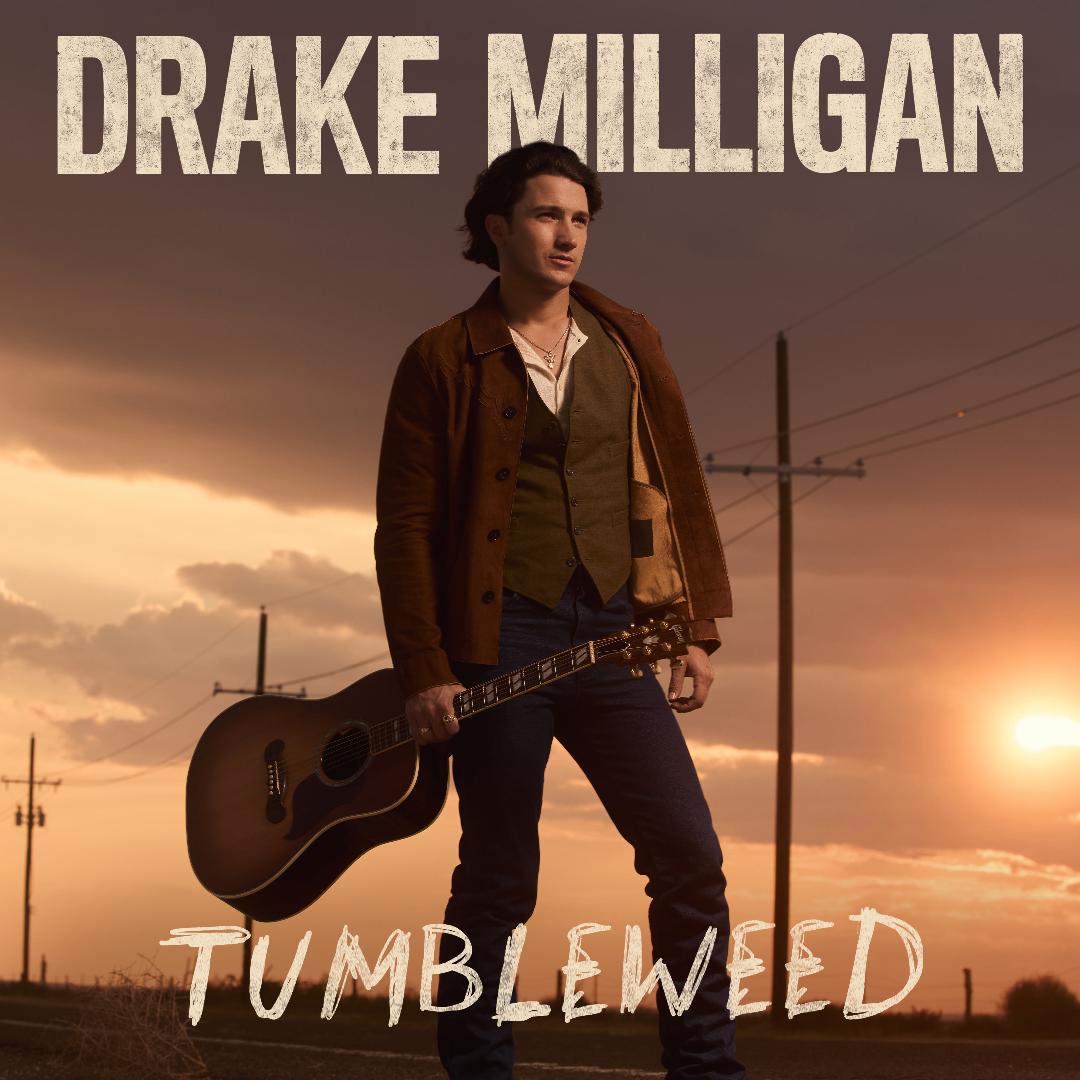 Drake Milligan Tumbleweed album cover 14-track country record