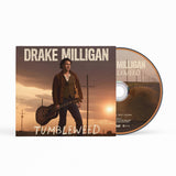 Tumbleweed album artwork featuring Drake Milligan storytelling tracks