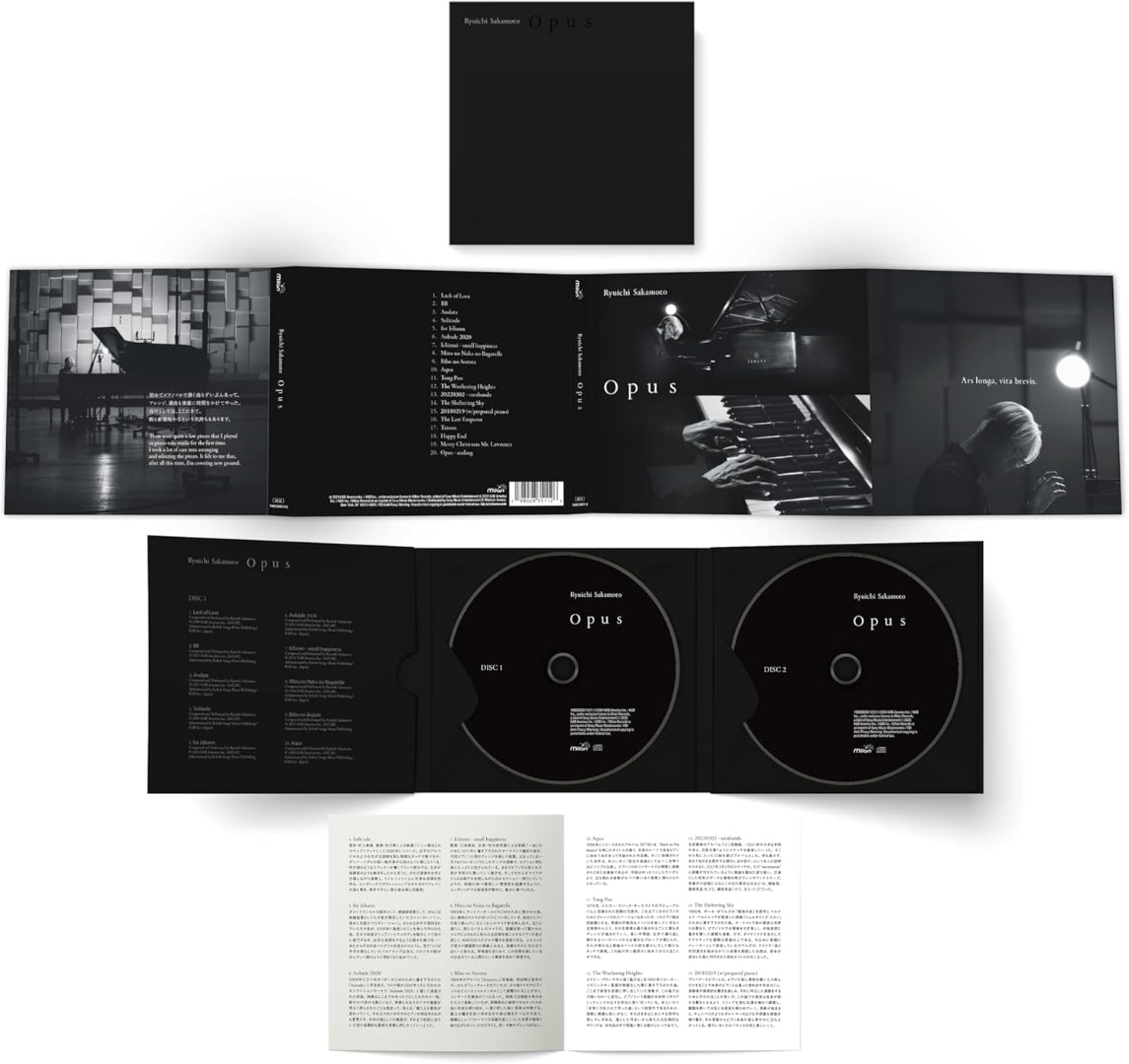 Opus by Ryuichi Sakamoto curated 2CD collection with exclusive compositions