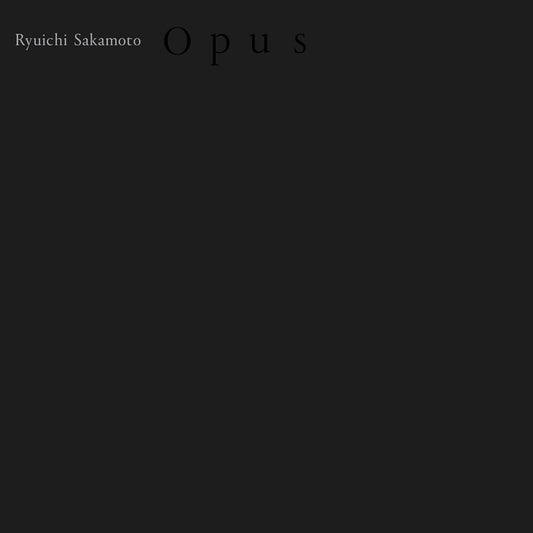 Ryuichi Sakamoto Opus 4LP vinyl box set with textured slipcase and black foil