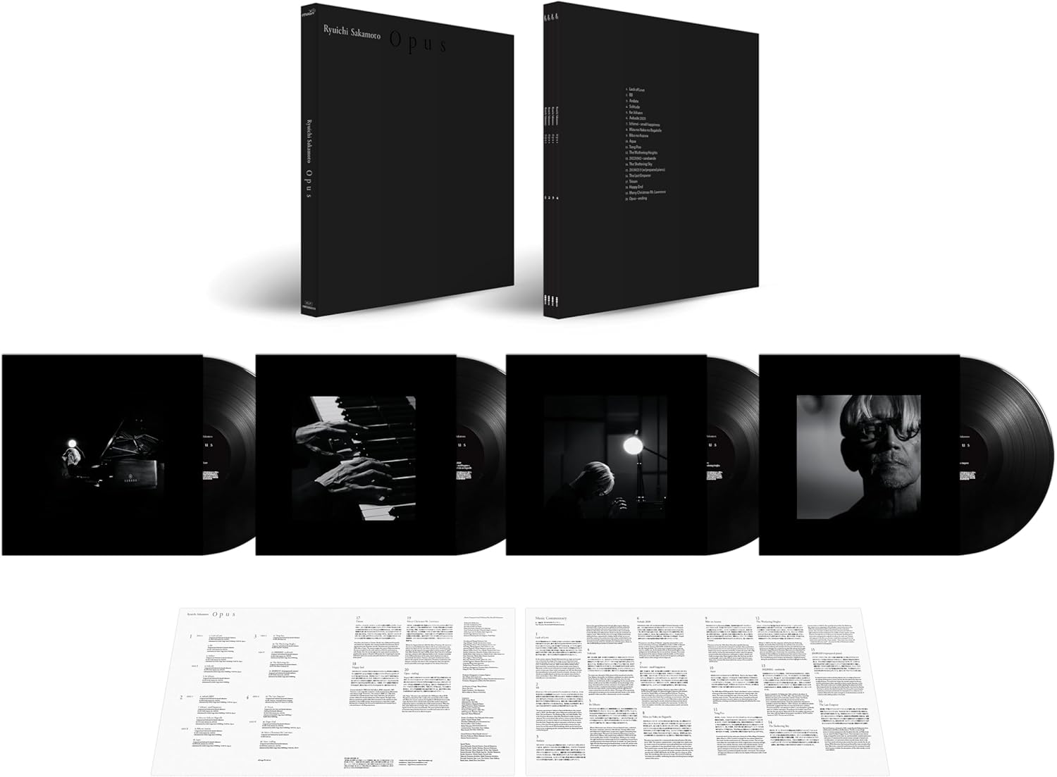 Opus by Ryuichi Sakamoto 4LP 45 RPM vinyl edition with individual jackets