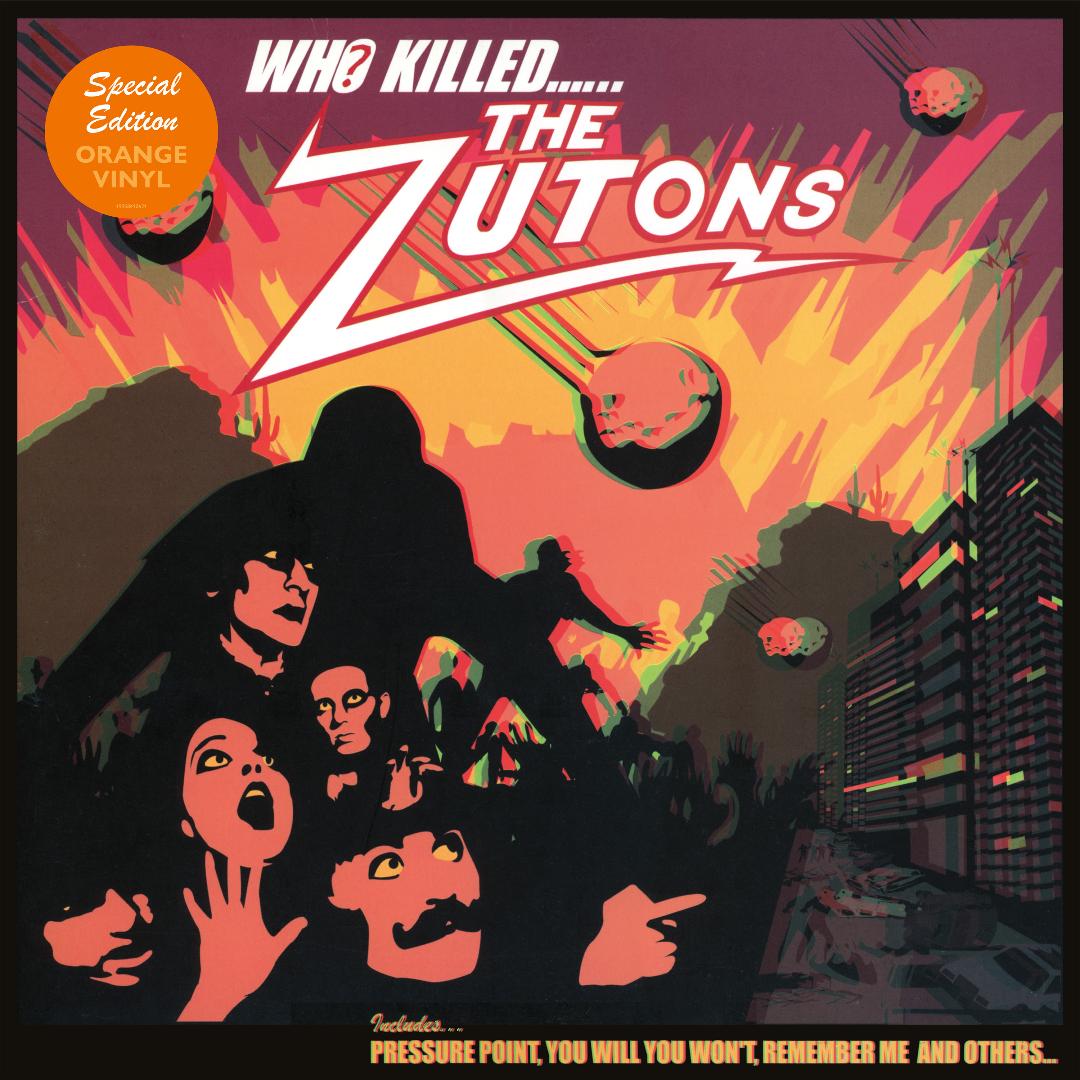 The Zutons Who Killed… orange vinyl album artwork