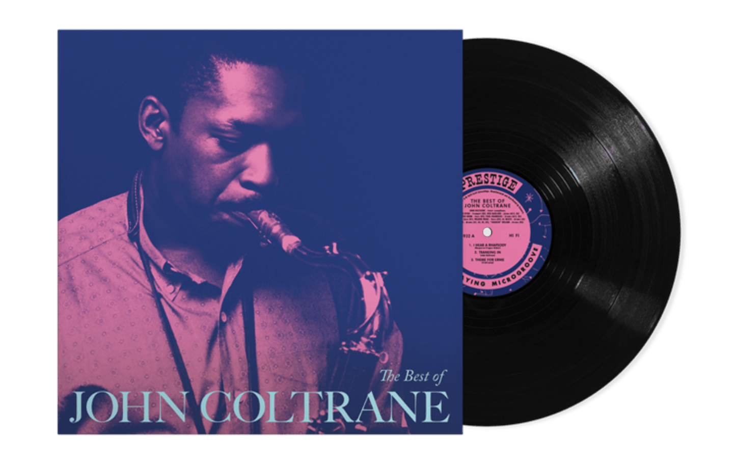 John Coltrane Best Of vinyl featuring classic jazz standards