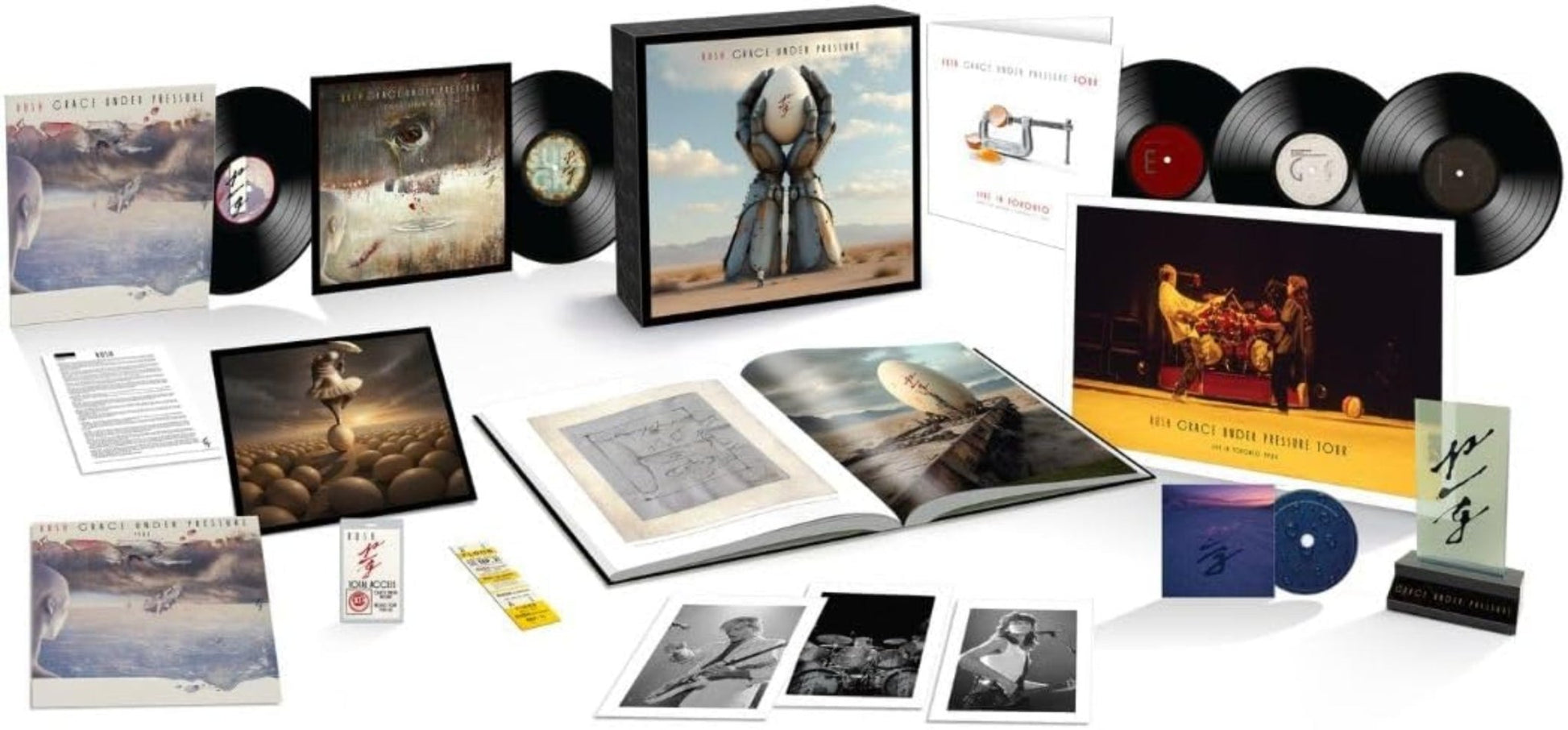 Grace Under Pressure Rush vinyl box contents