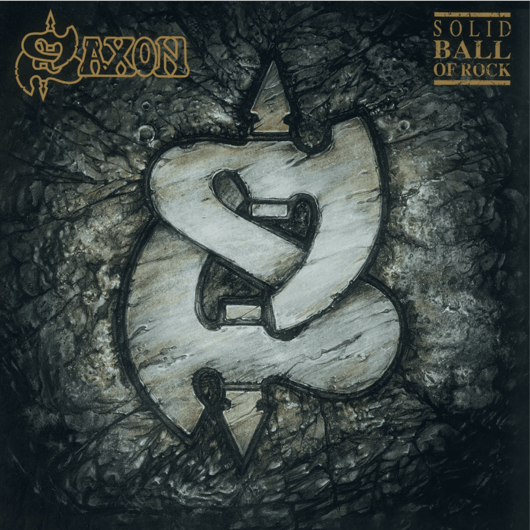 Saxon Solid Ball of Rock silver coloured vinyl