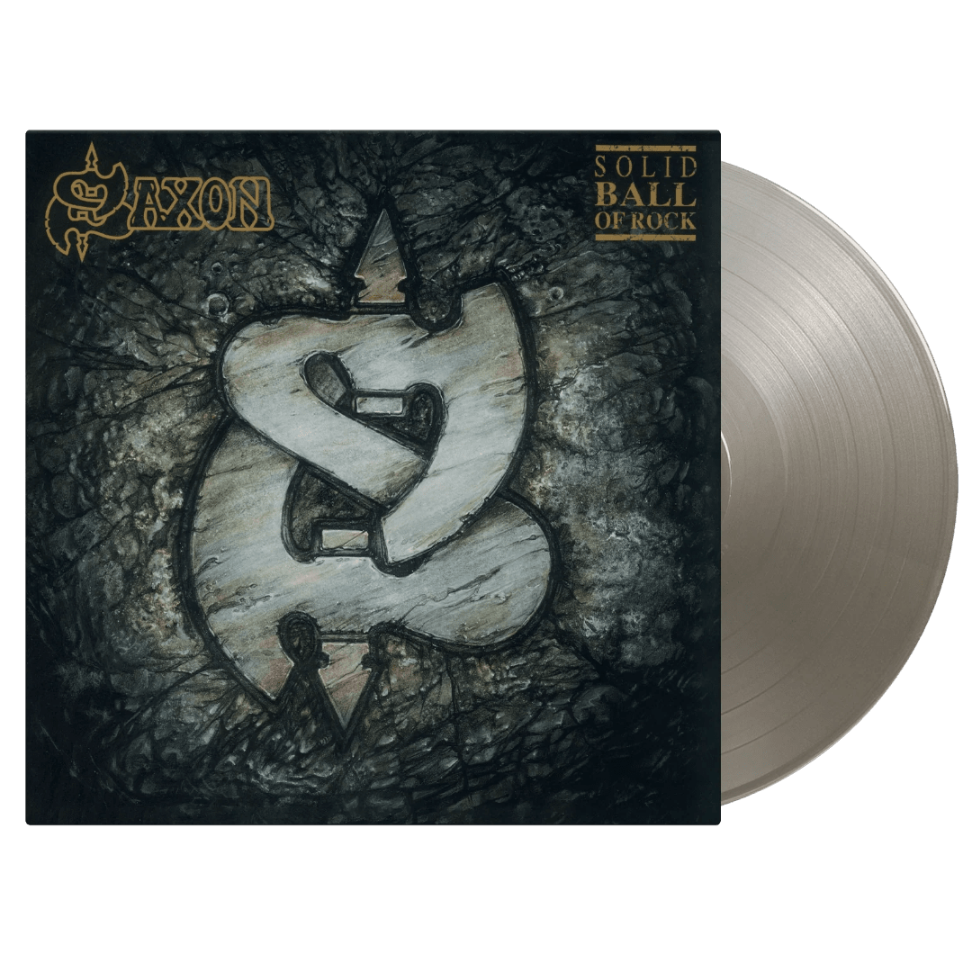 Solid Ball of Rock album cover Saxon vinyl