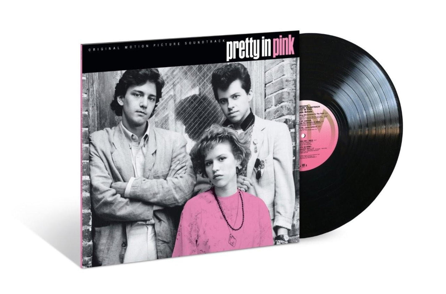 Various Artists Pretty In Pink vinyl record showing front cover design.