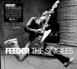 Close-up of Feeder The Singles album artwork against a clean background.