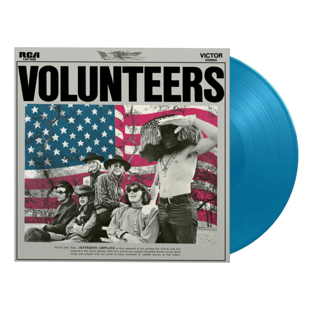 Volunteers by Jefferson Airplane blue coloured vinyl classic 1960s rock record LP