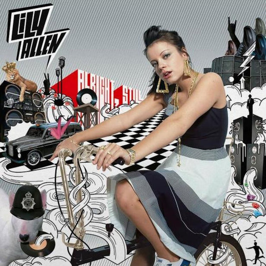 Lily Allen Alright Still crystal clear vinyl LP album cover artwork sleeve image