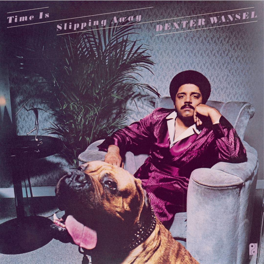 Dexter Wansel Time Is Slipping Away LP translucent blue vinyl album cover artwork