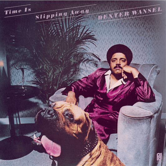 Dexter Wansel Time Is Slipping Away LP translucent blue vinyl album cover artwork
