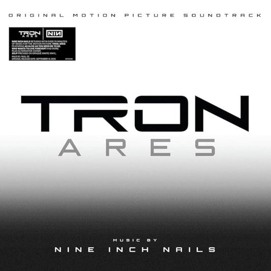 Nine Inch Nails TRON Ares 2LP white vinyl soundtrack cover artwork