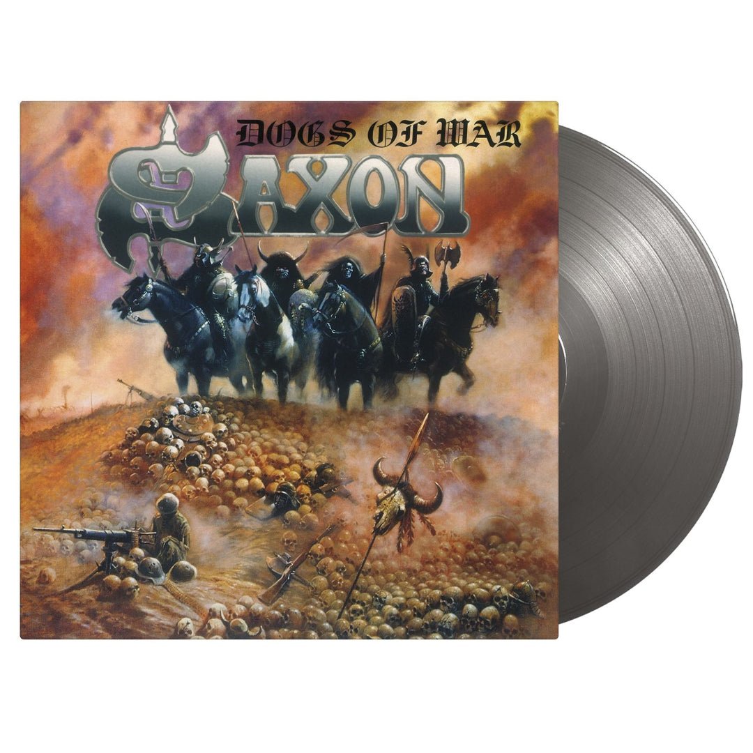 Dogs Of War by Saxon silver coloured vinyl edition