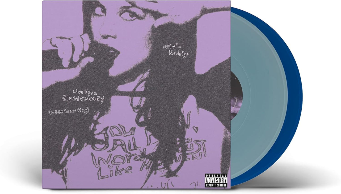 Olivia Rodrigo - Live From Glastonbury  2 LP Light Blue & Cobalt Vinyl