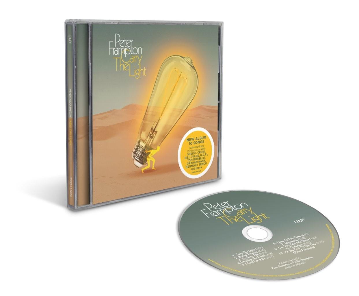 Carry The Light CD by Peter Frampton featuring blues rock guitar songs