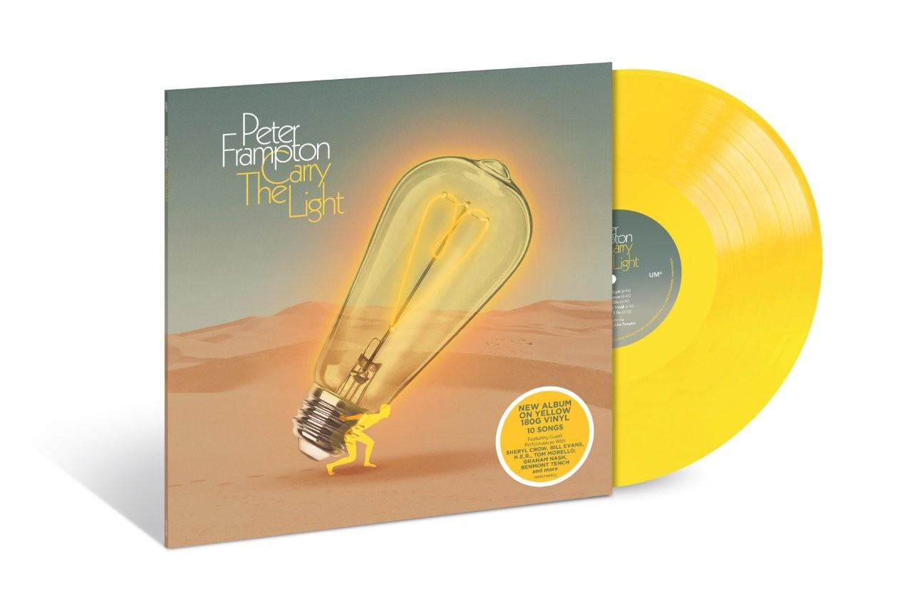 Carry The Light yellow vinyl LP by Peter Frampton guitar-driven rock
