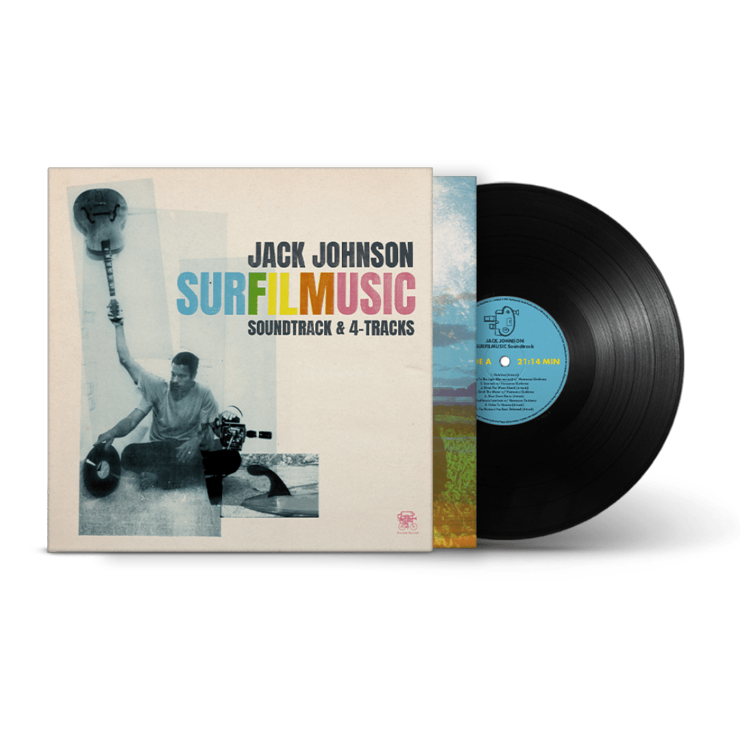 Surfilmusic LP by Jack Johnson laid-back acoustic singer-songwriter vinyl edition