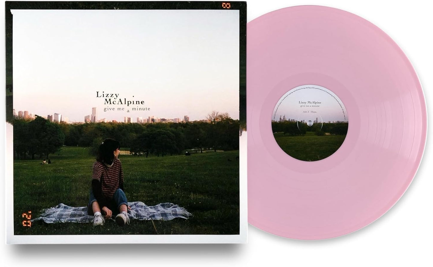 Lizzy McAlpine Give Me A Minute LP pink vinyl indie pop album cover art