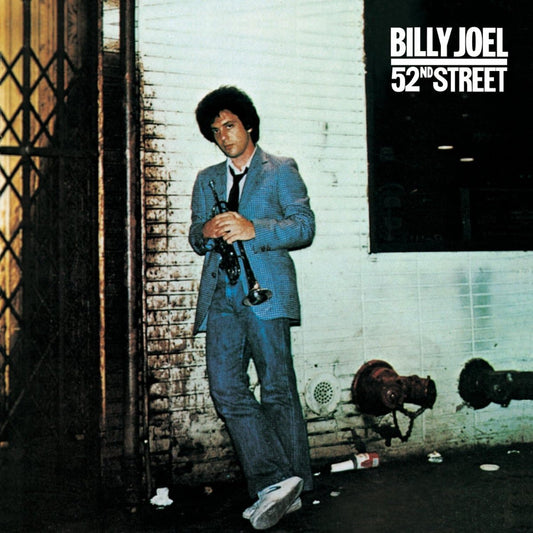 Billy Joel 52nd Street CD front cover with iconic artwork and album title displayed.