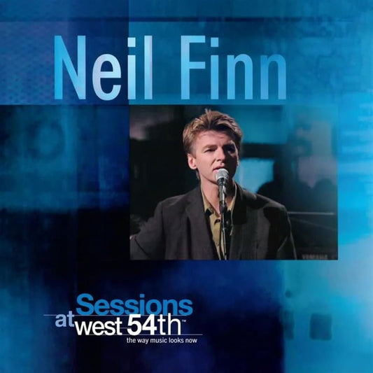 Neil Finn Sessions At West 54th 2 LP front cover with live performance artwork.