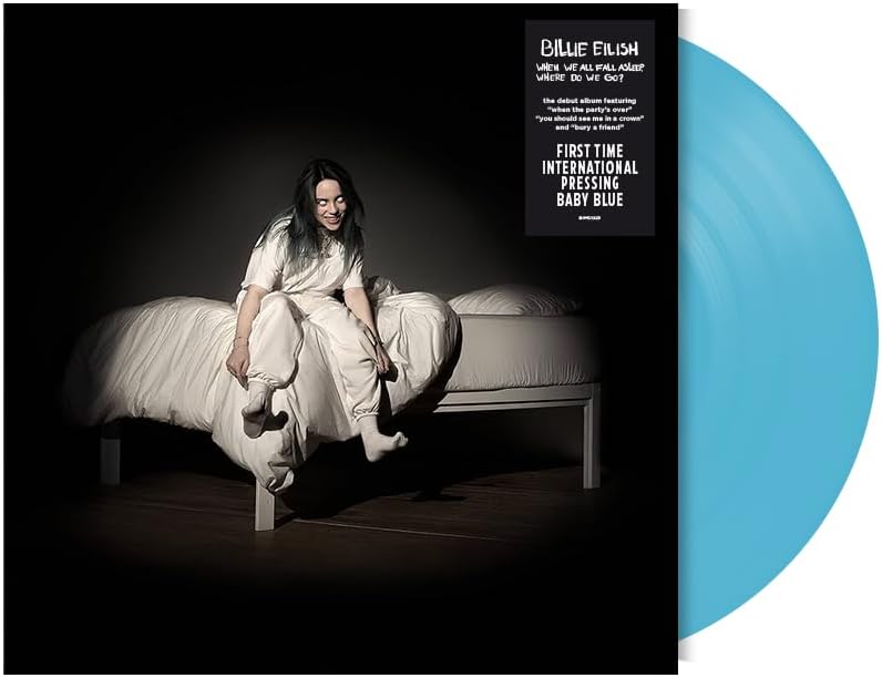 When We All Fall Asleep vinyl LP Billie Eilish debut album baby blue edition