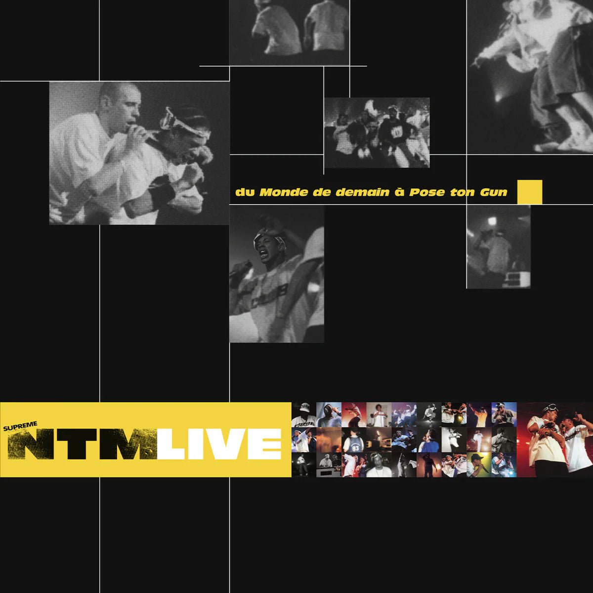Supreme NTM Live Du Monde De Demain 2 LP white gold vinyl album artwork
