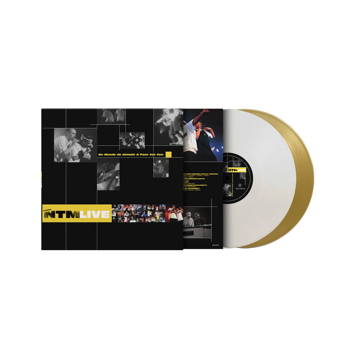 Supreme NTM live album 2LP white gold vinyl record sleeve hip hop cover