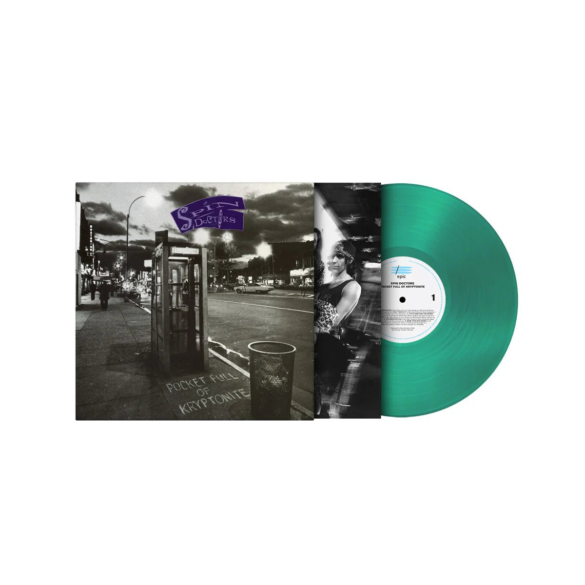 Spin Doctors Pocket Full Of Kryptonite green vinyl LP record sleeve artwork