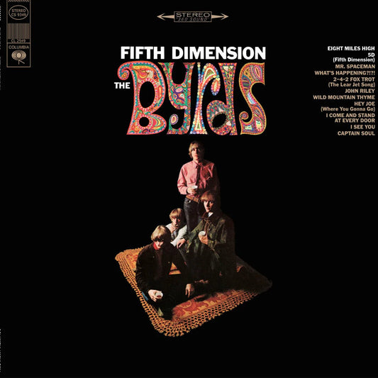 The Byrds Fifth Dimension LP orange vinyl album cover psychedelic rock classic